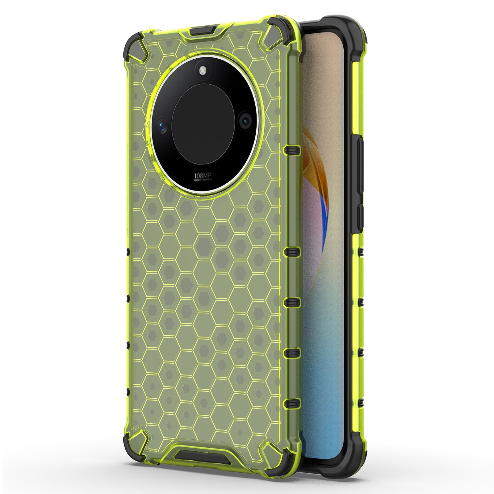 For Honor X50 5G / X9b 5G / Magic6 Lite 5G Case PC+TPU Anti-scratch Phone Shell with Honeycomb Design For Honor X50 5G / X9b 5G / Magic6 Lite 5G Case PC+TPU Anti-scratch Phone Shell with Honeycomb Design